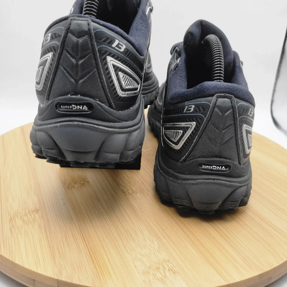 Brooks Glycerin 13 Mens Running Shoes Black Silver 1101991D068 Size 8.5